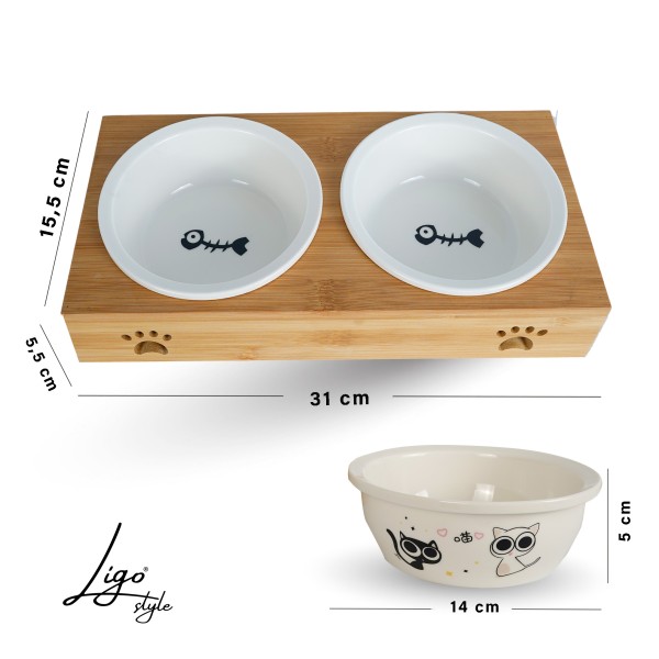 Ciotole In Ceramica Decorata E Bamboo - Ligo Design Ligo 22,49 €