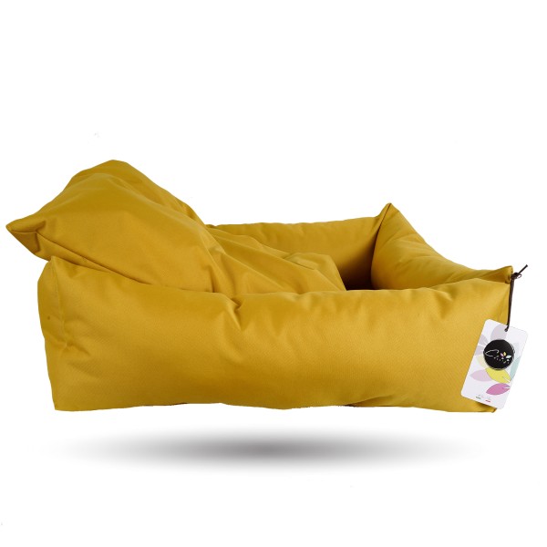 CREA Bed - Cuccia per cani e gatti idrorepellente resistente ai graffi, realizzata a mano in Italia. (SENAPE) Crea 39,90 €
