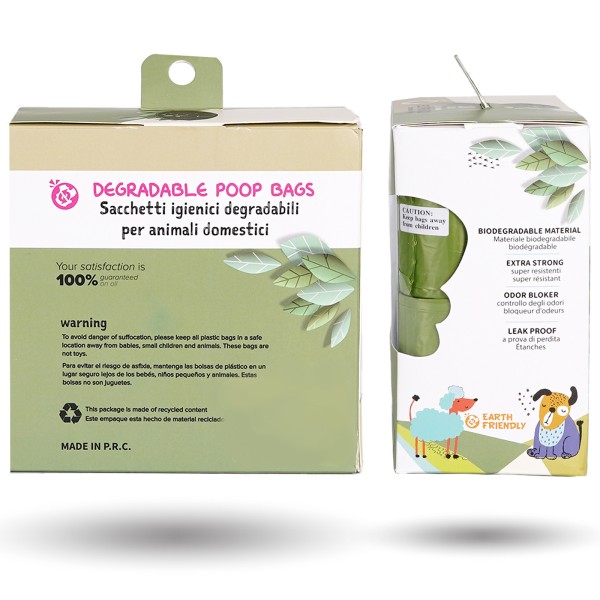 Crea - Dog Poop Scooper Bags - Sacchetti igienici per Cane, Forti e Prova di perdite, sacchetti universali (16 ROTOLI)  10,39 €